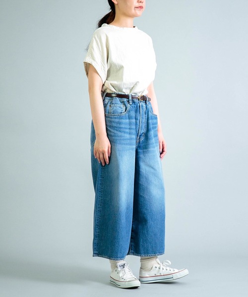 OMNIGOD womens / オムニゴッド ] 10ozデニム 5Pイージーワイド