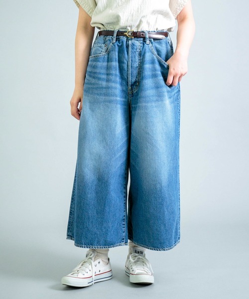 OMNIGOD womens / オムニゴッド ] 10ozデニム 5Pイージーワイド