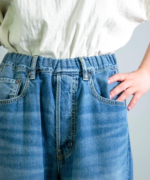 OMNIGOD womens / オムニゴッド ] 10ozデニム 5Pイージーワイド