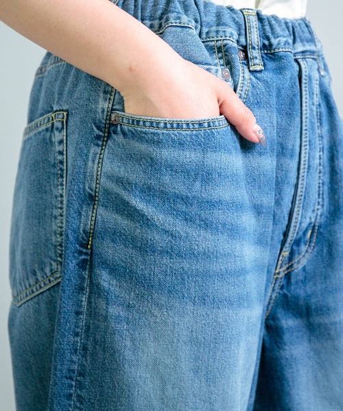 OMNIGOD womens / オムニゴッド ] 10ozデニム 5Pイージーワイド
