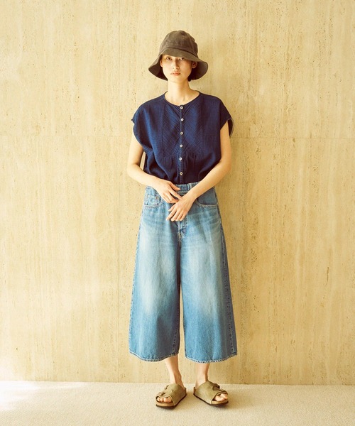 【本日特価】 / womens OMNIGOD オムニゴッド 5Pイージーワイド 10ozデニム ] パンツ