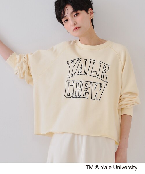 OPAQUE.CLIP（オペークドットクリップ）の「カレッジロゴ スウェットプルオーバー（スウェット・レディース・ホワイト/イエロー系その他/グレー・99）」の3枚目の写真