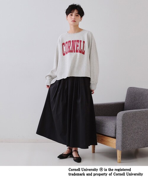 OPAQUE.CLIP（オペークドットクリップ）の「カレッジロゴ スウェットプルオーバー（スウェット・レディース・ホワイト/イエロー系その他/グレー・99）」の9枚目の写真