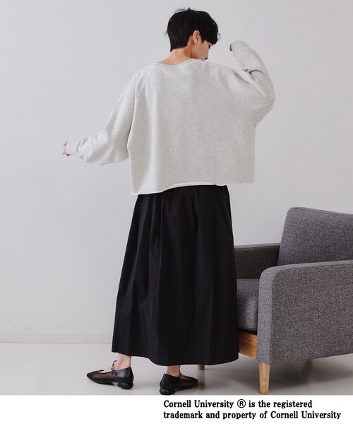 OPAQUE.CLIP（オペークドットクリップ）の「カレッジロゴ スウェットプルオーバー（スウェット・レディース・ホワイト/イエロー系その他/グレー・99）」の10枚目の写真