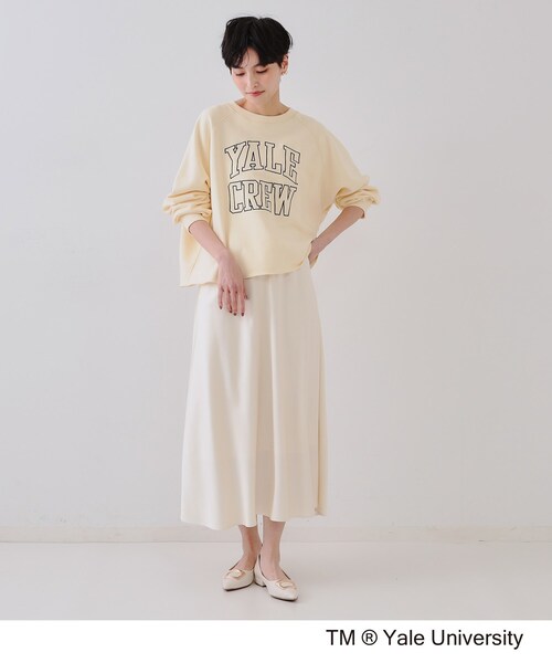 OPAQUE.CLIP（オペークドットクリップ）の「カレッジロゴ スウェットプルオーバー（スウェット・レディース・ホワイト/イエロー系その他/グレー・99）」の13枚目の写真