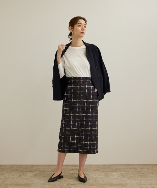 ROPE'（ロペ）の「【洗える】コットンプレーティング天竺カーブスリーブカットソー（Tシャツ/カットソー・レディース・ピンク/ホワイト・FREE）」の17枚目の写真