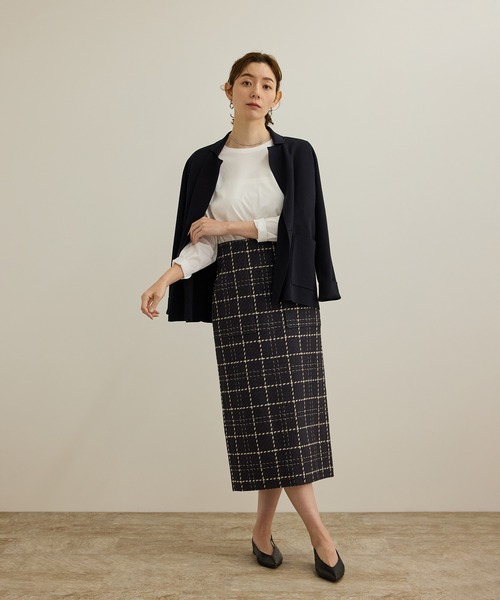 ROPE'（ロペ）の「【洗える】コットンプレーティング天竺カーブスリーブカットソー（Tシャツ/カットソー・レディース・ピンク/ホワイト・FREE）」の18枚目の写真