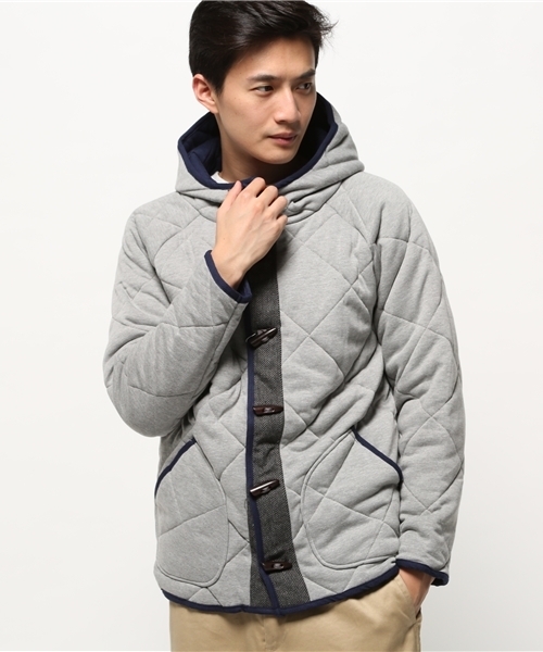 Lens Concave(レンズコンケイブ)の「ダイヤキルトフード JKT(ブルゾン・メンズ・ブルー/グレー/ブラック/その他/その他1/その他2・LARGE/MEDIUM/SMALL/X-LARGE)」の3枚目の写真