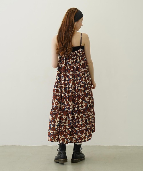 MILKFED.(ミルクフェド)の「FLORAL ALL OVER PATTERN DRESS(ワンピース・レディース・ライトピンク/ブルー/ブラウン・ONE SIZE)」の8枚目の写真