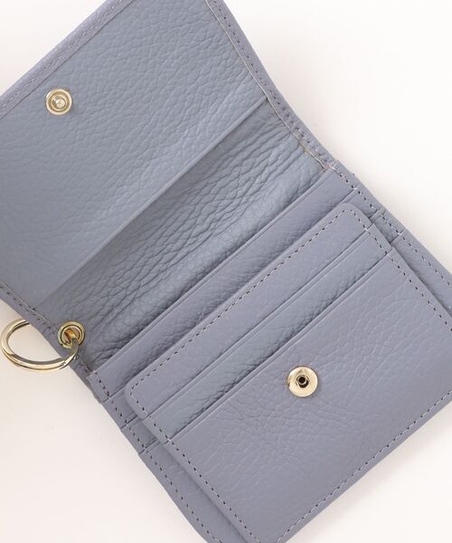 Three Four Time(スリーフォータイム)の「チャーム金具付き牛革ウォレット(財布・レディース・ブラック/ベージュ/パープル/グリーン・FREE)」の7枚目の写真