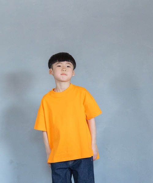 LOWRYS FARM（ローリーズファーム）の「ＵＳＡチュニックＴ　 290075（Tシャツ/カットソー・キッズ・ブラック/パープル/グリーン/オフホワイト/オレンジ/ベージュ/ブルー/ピンク・150cm/110cm/140cm/130cm/120cm）」の8枚目の写真