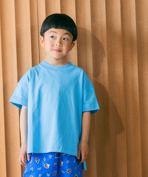 LOWRYS FARM（ローリーズファーム）の「ＵＳＡチュニックＴ　 290075（Tシャツ/カットソー・キッズ・ブラック/パープル/グリーン/オフホワイト/オレンジ/ベージュ/ブルー/ピンク・150cm/110cm/140cm/130cm/120cm）」の5枚目の写真