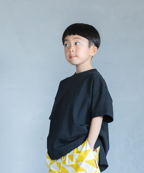 LOWRYS FARM（ローリーズファーム）の「ＵＳＡチュニックＴ　 290075（Tシャツ/カットソー・キッズ・ブラック/パープル/グリーン/オフホワイト/オレンジ/ベージュ/ブルー/ピンク・150cm/110cm/140cm/130cm/120cm）」の3枚目の写真