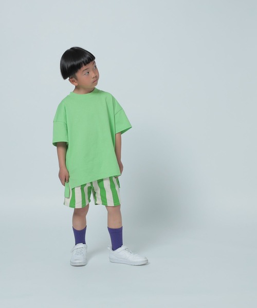 LOWRYS FARM（ローリーズファーム）の「ＵＳＡチュニックＴ　 290075（Tシャツ/カットソー・キッズ・ブラック/パープル/グリーン/オフホワイト/オレンジ/ベージュ/ブルー/ピンク・150cm/110cm/140cm/130cm/120cm）」の12枚目の写真