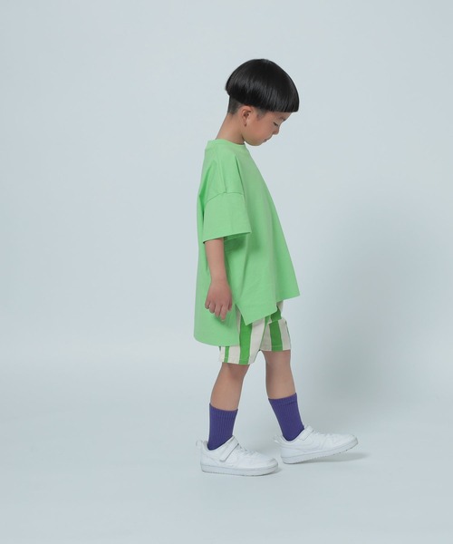 LOWRYS FARM（ローリーズファーム）の「ＵＳＡチュニックＴ　 290075（Tシャツ/カットソー・キッズ・ブラック/パープル/グリーン/オフホワイト/オレンジ/ベージュ/ブルー/ピンク・150cm/110cm/140cm/130cm/120cm）」の13枚目の写真