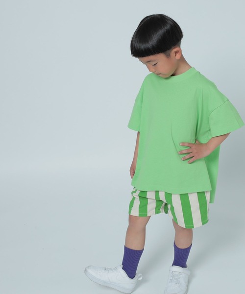 LOWRYS FARM（ローリーズファーム）の「ＵＳＡチュニックＴ　 290075（Tシャツ/カットソー・キッズ・ブラック/パープル/グリーン/オフホワイト/オレンジ/ベージュ/ブルー/ピンク・150cm/110cm/140cm/130cm/120cm）」の14枚目の写真