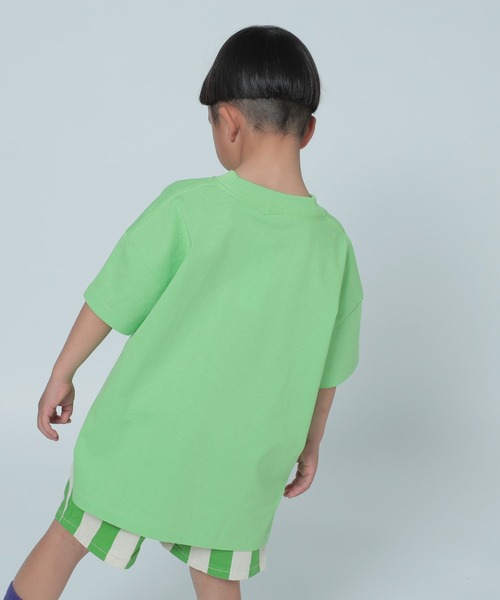 LOWRYS FARM（ローリーズファーム）の「ＵＳＡチュニックＴ　 290075（Tシャツ/カットソー・キッズ・ブラック/パープル/グリーン/オフホワイト/オレンジ/ベージュ/ブルー/ピンク・150cm/110cm/140cm/130cm/120cm）」の15枚目の写真