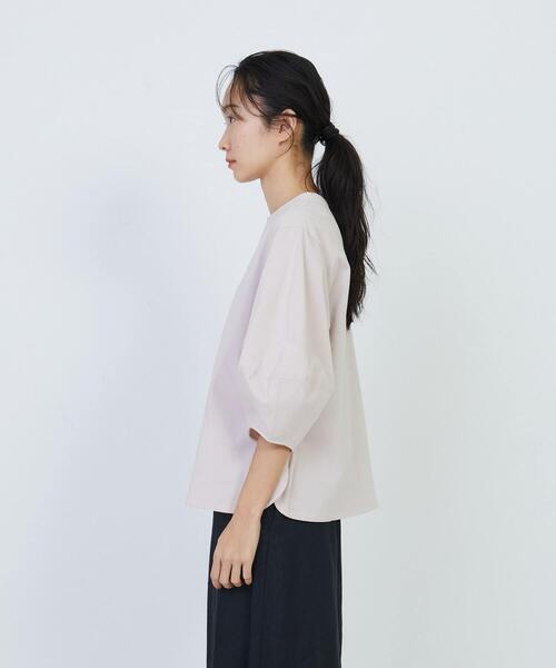 LOISIR（ロワズィール）の「コットン天竺ボトルスリーブプルオーバー（Tシャツ/カットソー・レディース・ピンク/オフホワイト/チャコールグレー・FREE）」の17枚目の写真