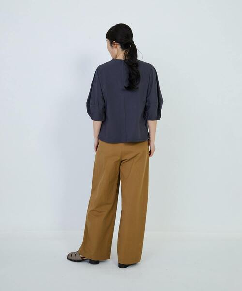 LOISIR（ロワズィール）の「コットン天竺ボトルスリーブプルオーバー（Tシャツ/カットソー・レディース・ピンク/オフホワイト/チャコールグレー・FREE）」の22枚目の写真