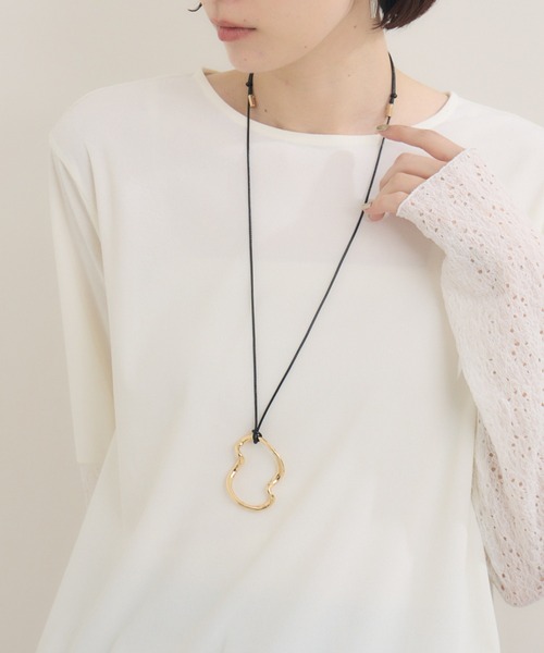 Paradise Picnic（パラダイスピクニック）の「story. チャームにもなるネックレス（ネックレス・レディース・ブラック・FREE）」の2枚目の写真