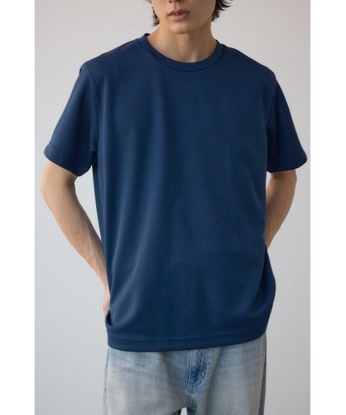 AZUL by moussy(アズールバイマウジー)の「ベーシックポンチ半袖Tシャツ(Tシャツ/カットソー・メンズ・ホワイト/ネイビー/ブラック/グレー・MEDIUM/LARGE)」の4枚目の写真