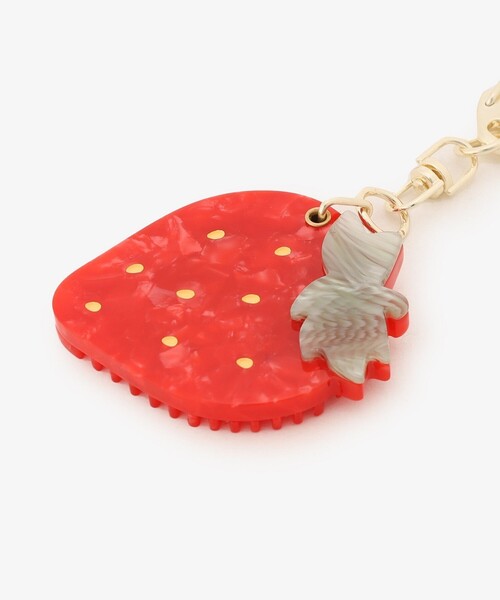 ストロベリーミラーコームチャーム（キーホルダー）｜Afternoon Tea