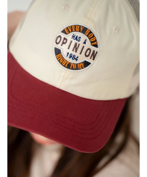 Ungrid(アングリッド)の「ワッペンデザインメッシュキャップ(キャップ・レディース・ベージュ/ネイビー/オフホワイト・FREE)」の14枚目の写真