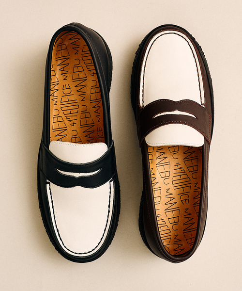 MANEBU（マネブ）の「MANEBU / マネブ 417別注 VOVO PANSOLE COMBI（ローファー・メンズ・ブラウン/ブラック・40/41/42/43）」の9枚目の写真