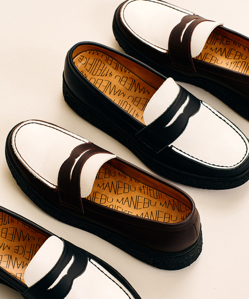 MANEBU（マネブ）の「MANEBU / マネブ 417別注 VOVO PANSOLE COMBI（ローファー・メンズ・ブラウン/ブラック・40/41/42/43）」の10枚目の写真