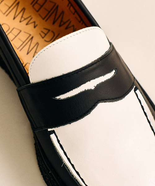 MANEBU（マネブ）の「MANEBU / マネブ 417別注 VOVO PANSOLE COMBI（ローファー・メンズ・ブラウン/ブラック・40/41/42/43）」の13枚目の写真