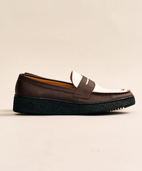 MANEBU（マネブ）の「MANEBU / マネブ 417別注 VOVO PANSOLE COMBI（ローファー・メンズ・ブラウン/ブラック・40/41/42/43）」の15枚目の写真