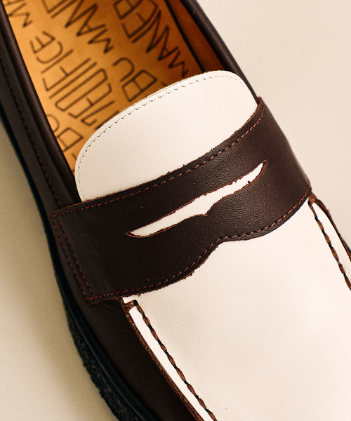 MANEBU（マネブ）の「MANEBU / マネブ 417別注 VOVO PANSOLE COMBI（ローファー・メンズ・ブラウン/ブラック・40/41/42/43）」の17枚目の写真