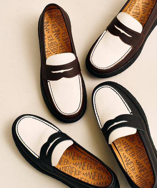 MANEBU（マネブ）の「MANEBU / マネブ 417別注 VOVO PANSOLE COMBI（ローファー・メンズ・ブラウン/ブラック・40/41/42/43）」の19枚目の写真