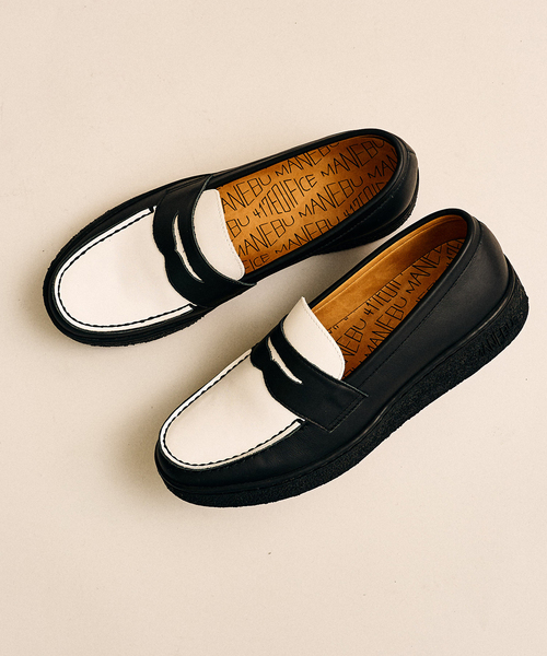 MANEBU（マネブ）の「MANEBU / マネブ 417別注 VOVO PANSOLE COMBI（ローファー・メンズ・ブラウン/ブラック・40/41/42/43）」の22枚目の写真