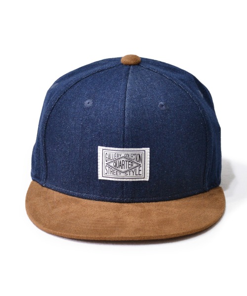 ANCHOR（アンカー）の「QUARTER GALLERY デニム＆スウェードフラットキャップ / BB（キャップ・メンズ・ブラック/ネイビー・FREE）」の10枚目の写真