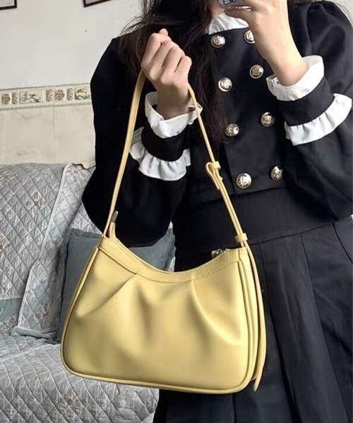Miniministore（ミニミニストア）の「ハンドバッグ レディース 肩掛け 韓国風（ハンドバッグ・レディース・ブラック/アイボリー/イエロー・FREE）」の3枚目の写真