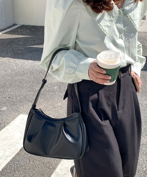 Miniministore（ミニミニストア）の「ハンドバッグ レディース 肩掛け 韓国風（ハンドバッグ・レディース・ブラック/アイボリー/イエロー・FREE）」の4枚目の写真