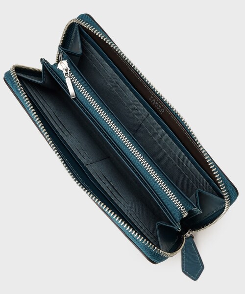 TAKEO KIKUCHI(タケオキクチ)の「【NEW レザーリップルシリーズ】ロングウォレット(財布・メンズ・ネイビー/ブラック/グリーン/チャコールグレー・00)」の9枚目の写真