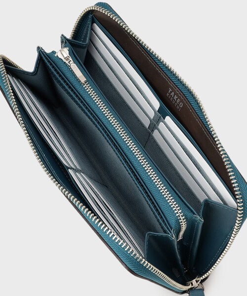 TAKEO KIKUCHI(タケオキクチ)の「【NEW レザーリップルシリーズ】ロングウォレット(財布・メンズ・ネイビー/ブラック/グリーン/チャコールグレー・00)」の10枚目の写真