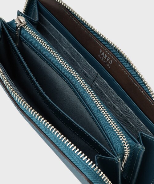 TAKEO KIKUCHI(タケオキクチ)の「【NEW レザーリップルシリーズ】ロングウォレット(財布・メンズ・ネイビー/ブラック/グリーン/チャコールグレー・00)」の12枚目の写真