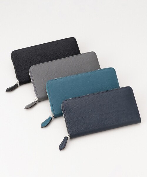 TAKEO KIKUCHI(タケオキクチ)の「【NEW レザーリップルシリーズ】ロングウォレット(財布・メンズ・ネイビー/ブラック/グリーン/チャコールグレー・00)」の22枚目の写真