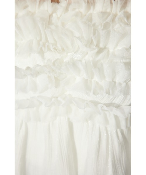 rienda（リエンダ）の「【岡崎紗絵さん着用アイテム】フリルオフショルブラウス　シアートップス 春服（シャツ/ブラウス・レディース・ホワイト/イエロー/ブラック・FREE）」の9枚目の写真