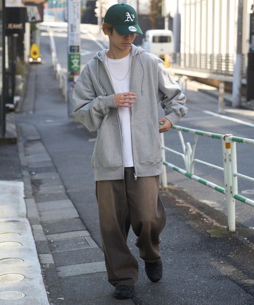 CONTACT（コンタクト）の「【MAGASIN DE MODE CONTACT】12.0オンス ヘヴィーウェイト スウェット フルジップ パーカー 長袖無地フーデ（パーカー・メンズ・アッシュ/グレー/ブラック・L/XL/XXL/M）」の15枚目の写真