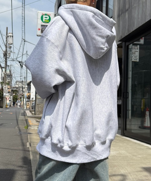 CONTACT（コンタクト）の「【MAGASIN DE MODE CONTACT】12.0オンス ヘヴィーウェイト スウェット フルジップ パーカー 長袖無地フーデ（パーカー・メンズ・アッシュ/グレー/ブラック・L/XL/XXL/M）」の21枚目の写真