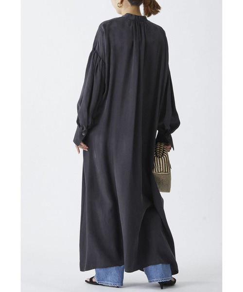 プルミエアロンディスモン キュプラフィブリルシャツワンピース 36 1er