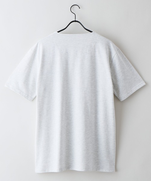 LB/S (エルビーエス)の「【汗染みの目立ちにくいTシャツ ZEROSTAIN/ゼロステイン】キーネックTシャツ 防汚 UVカット 綿タッチ・厚手(Tシャツ/カットソー・メンズ・ホワイト/ネイビー/ブラック/オフホワイト・MEDIUM/X-LARGE/LARGE)」の6枚目の写真