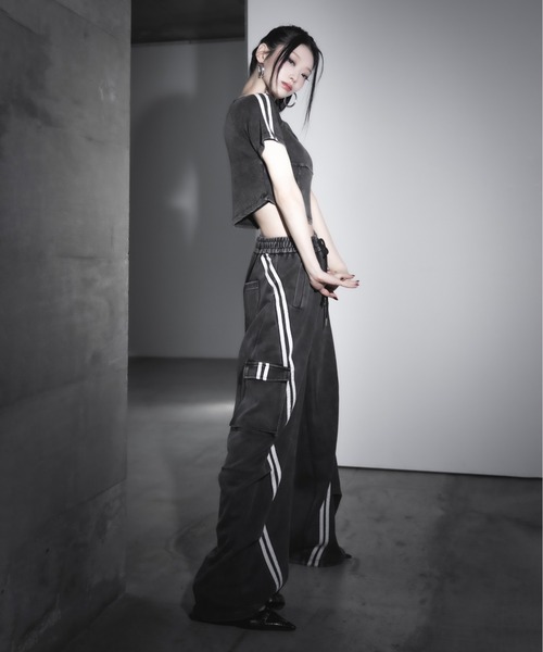 gmck343B ○ 希少 airborne エアボーン社 ○ ビンテージ 1 me+em select（ミームセレクト）の「【 2color ／裾絞り可能2WAY