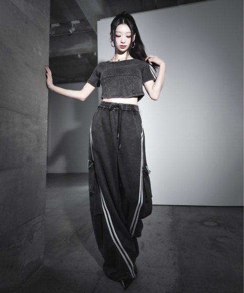 gmck343B ○ 希少 airborne エアボーン社 ○ ビンテージ 1 me+em select（ミームセレクト）の「【 2color ／裾絞り可能2WAY