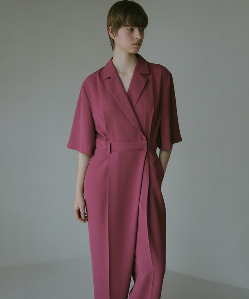 MANOF(マノフ)の「TAILORED ALL IN ONE(つなぎ/オールインワン・レディース・ブラック/ブラウン/ピンク・S/M)」の10枚目の写真