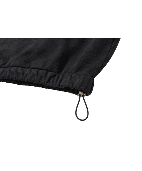 LIBERE(リベーレ)の「LIBERE リベーレ / LOGO STRING HOODIE クロップドレングスビッグシルエットパーカー / 251247(パーカー・メンズ・ブラック・LARGE/MEDIUM/SMALL)」の6枚目の写真
